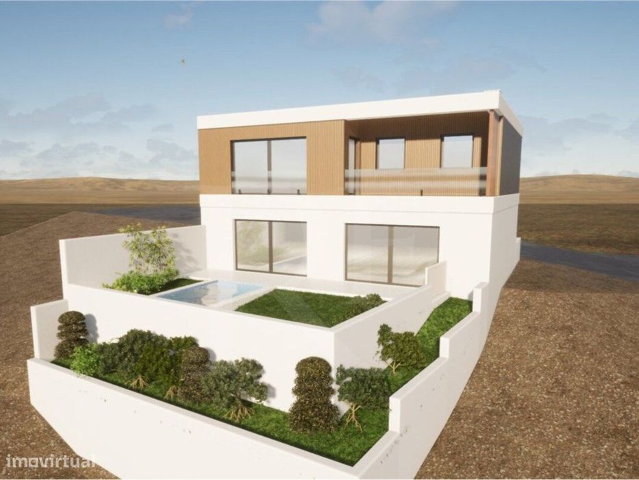 Moradia T3 com projeto aprovado e vista mar na Areia Branca