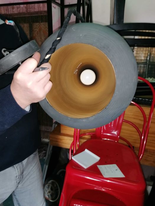 Candeeiros Teto Pretos