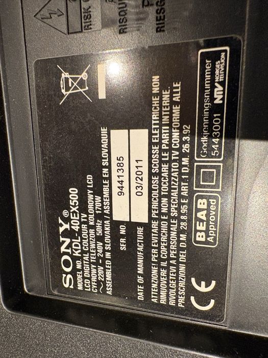 Sony Bravia LCD 40”