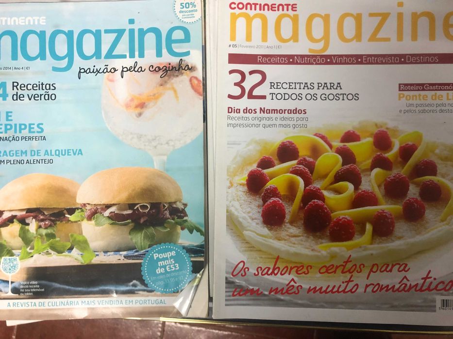 25 revistas de culinária . Continente