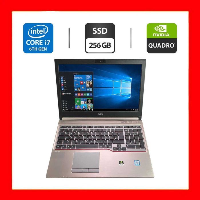 Мобільна робоча станція Fujitsu Celsius H760 / 15.6" (1920x1080) IPS /Core i7-6920HQ / 32 GB DDR4 / 256 GB SSD / Quadro M2000M, 4 GB / WebCam