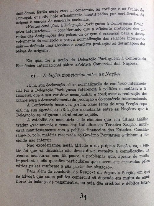 Conferência económica internac. de Rye : acção da delegação portuguesa