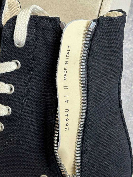 Rick Owens Geobasket Ramones jumbo laces чорні кеди opium archive 41