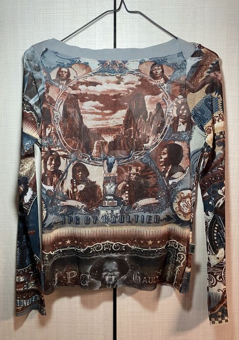 Jean Paul Gaultier 90’s Mesh Top | S-M | дизайнерський архівний лонгслів в сітку