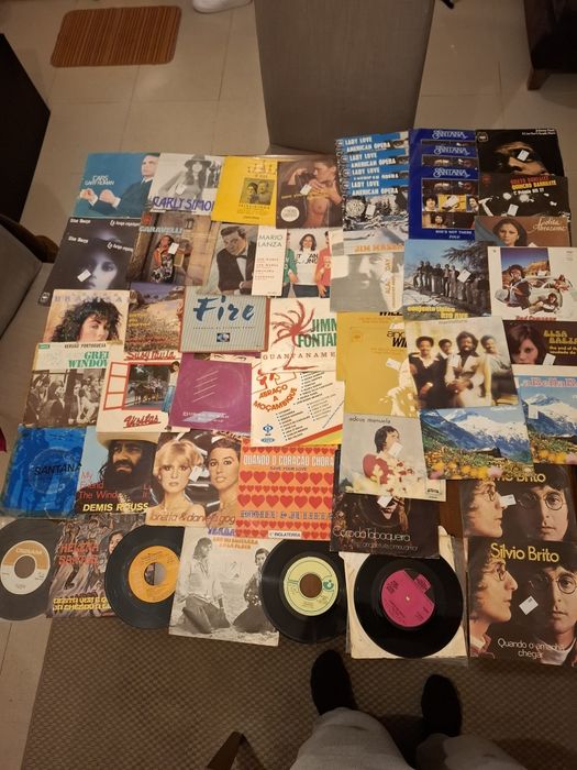 Lote de discos de vinil.