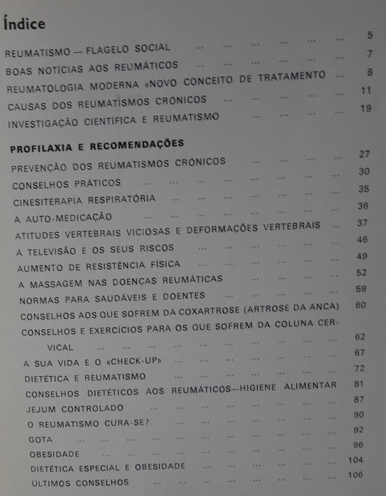 Conselhos Aos Reumáticos
