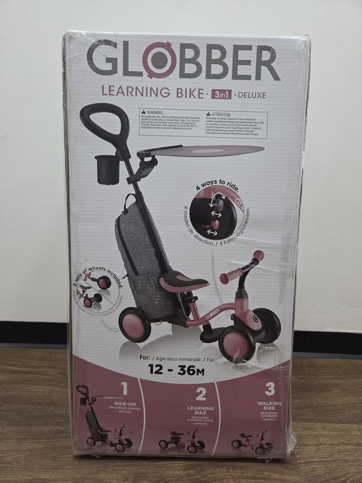 Новий Globber Learning Bike 3in1 Deluxe | 12–36 міс. | Запакований
