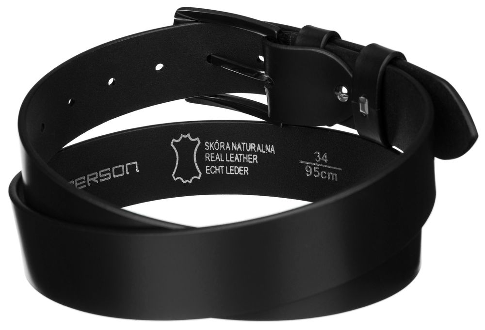 pasek męski skórzany ptn pm-27-110-spl-7025 black