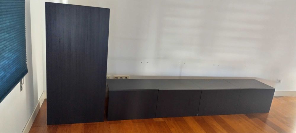 Conjunto BESTA Ikea (6 cubos e 1 móvel alto)