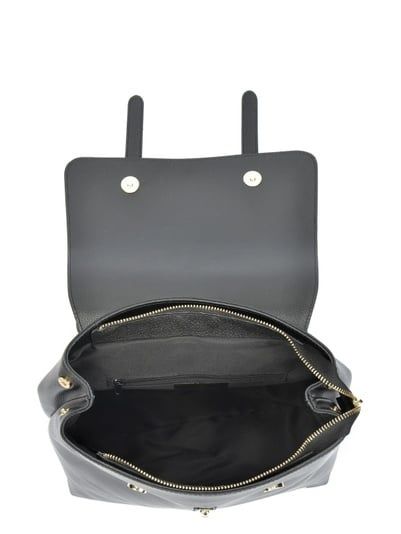 Sofia Cardoni skórzany czarny plecak skóra naturalna made in Italy