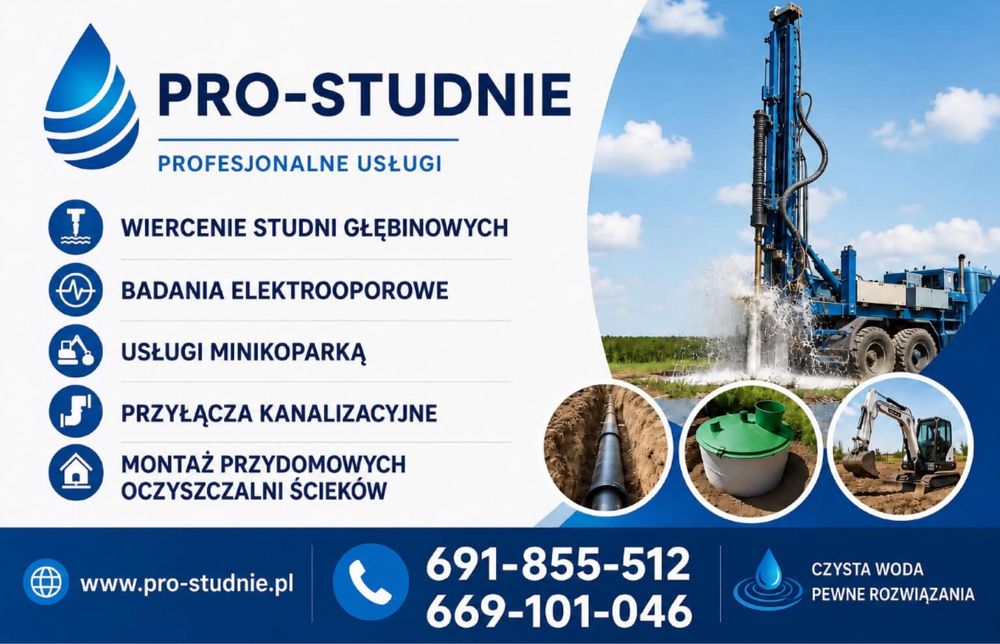 Wiercenie Studni Głębinowych - Studnie Głębinowe - Pro-studnie.pl