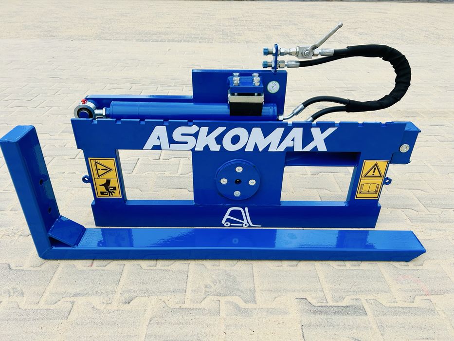 Obrotnica do wózka widłowego ciagnika wywrotnica skrzyniopalet koszy