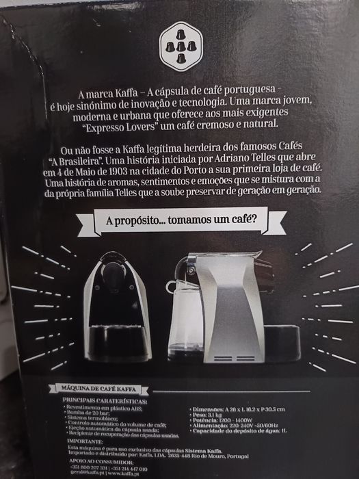 Máquina Café Kaffa+2 packs Descafeinado