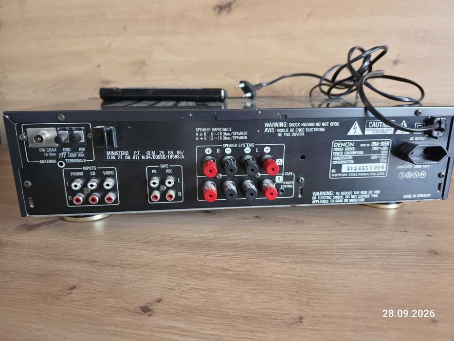 Denon DRA-345R amplituner stereo + pilot