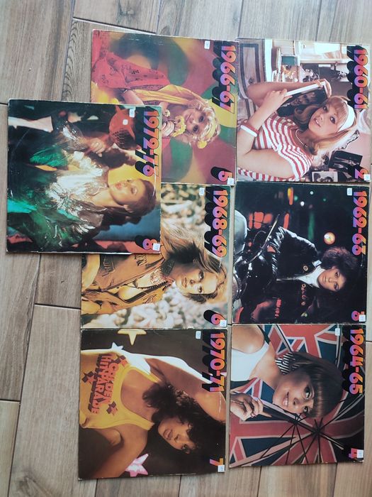 7 x płyta winylowa lata 60-1973, Jim Hendrix, T rex, Sweet, Joe Cocker