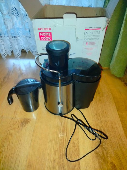 Sokowirówka Koliber Home & Cook X 1200 W. Dwa biegi. Duża moc.