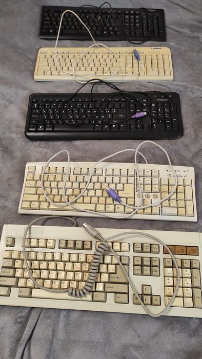 Клавіатура комп'ютерна,. Роз'єм - USB, PS/2, DIN.