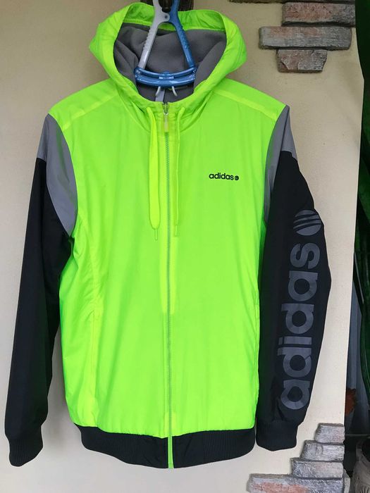Куртка ветровка на флисе Adidas neo, р. M