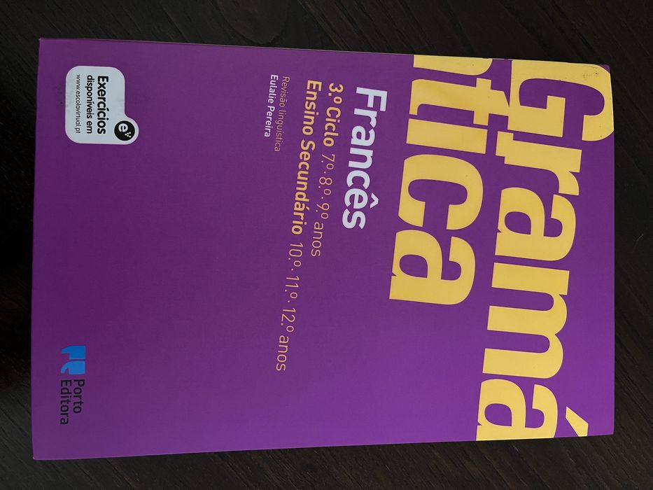 Gramática de Francês, secundario e terceiro ciclo