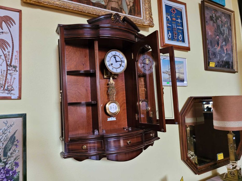 Relógio de parede - De corda - óptimo estado