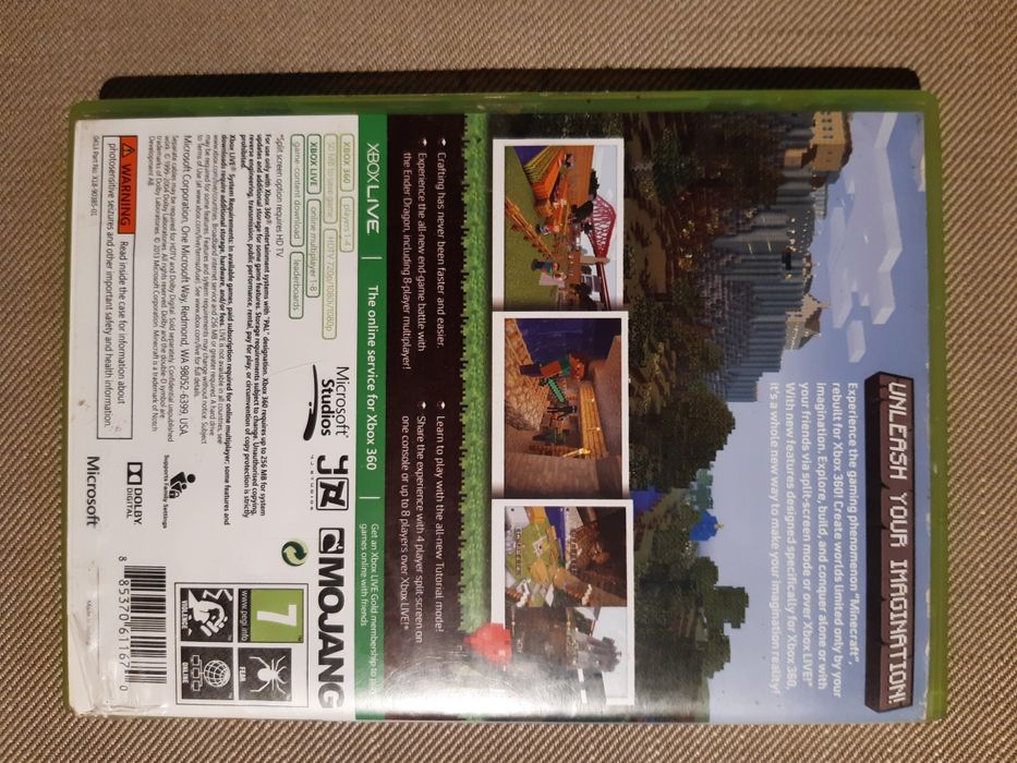 Gra MINECRAFT 360 Edition na konsolę xbox 360