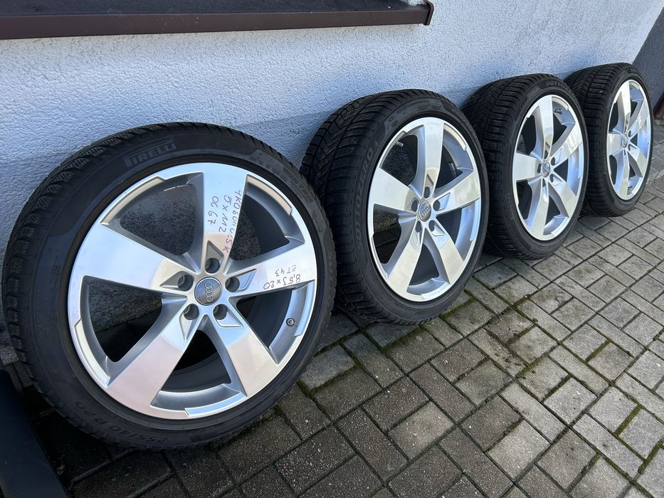KOŁA ZIMOWE AUDI 20” 5x112 + Pirelli Sottozero 3 255/40R20 A6 C8 JAK NOWE