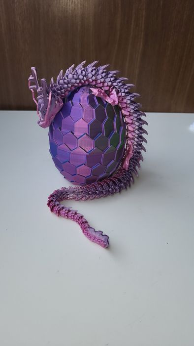 РОЗПРОДАЖ Дракон у яйці змія 3D рухливий подарунок антистрес