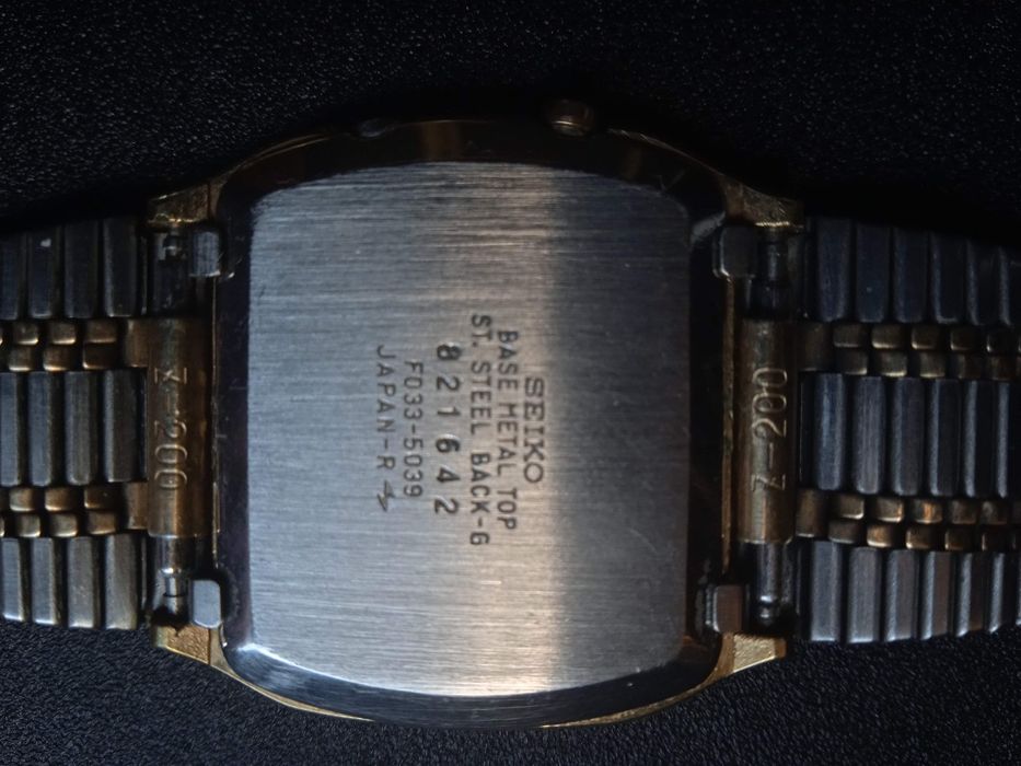 Vintage Mens SEIKO F033 LCD Watch 1977, promocja Black Friday