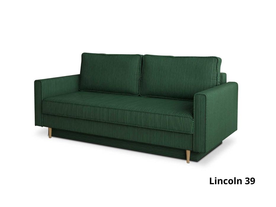 sztruksowa kanapa z funkcją spania