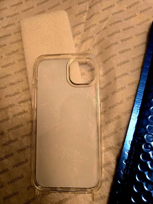 Etui na iPhone Spadiora konik kolorowy granatowy fioletowy