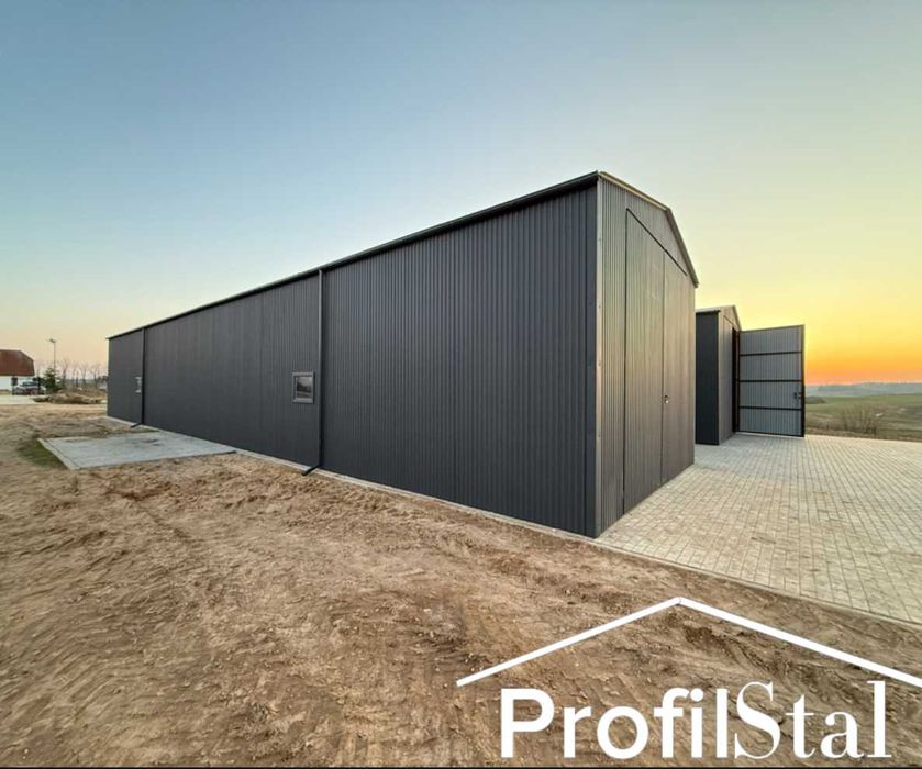 Hala hale blaszane garaz garaze 6x25,6x20,6x15,6x10