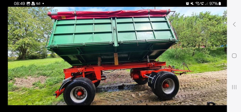 Przyczepa  rolnicza  dmc 17 ton Zarejstrowana