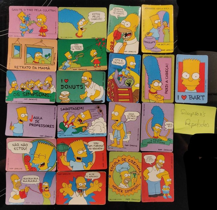 Os Simpsons ( Coleção, Cromos, Matutano, Bollycao, Chupa-Chups)