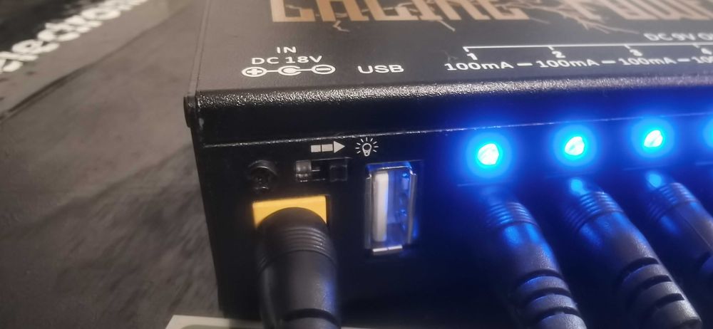 Vários Pedais Guitarra mini Orange, Pedalboard