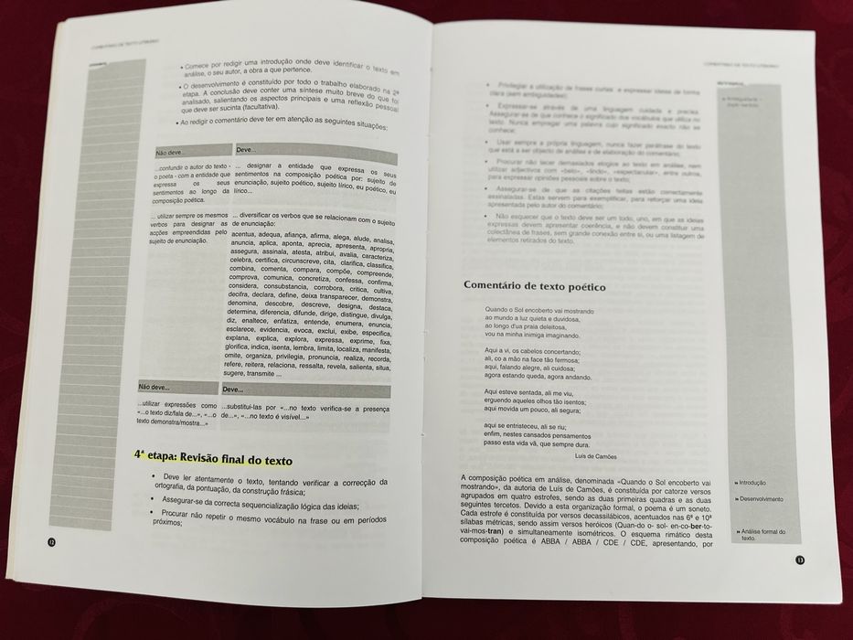 Técnicas de análise literária e construção de texto - Edições Sebenta ISBN 9727990118