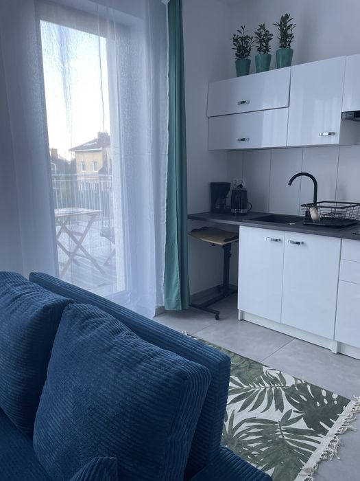 Apartament z tarasem tuż przy lesie Reda
