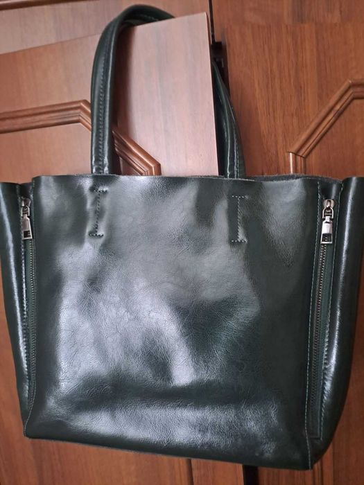 Шкіряна велика сумка