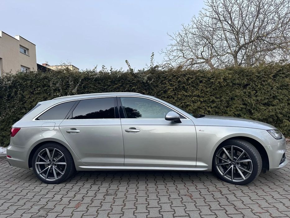 Audi A4 Avant HUD, MASAŻE, B&0, S-LINE, MATRIX, Ambient, ACC, zrobiony rozrząd