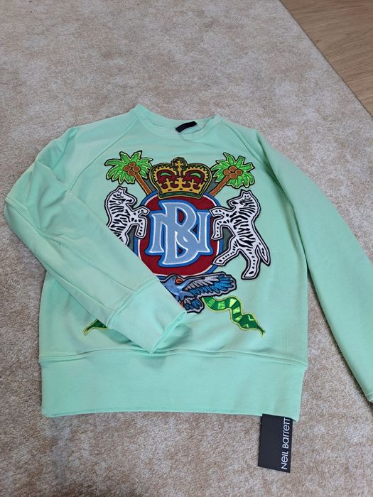 Nowa mietow/seledynowa bluza Neil Barret