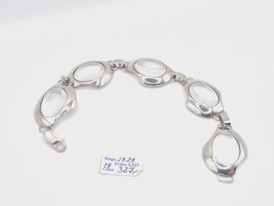 Nowa DUŻA bransoletka wykonana ze srebra próby .925