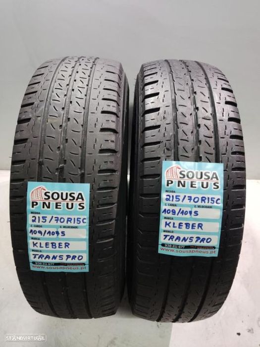 2 pneus pneus semi novos 215-70r15c kleber - oferta dos portes