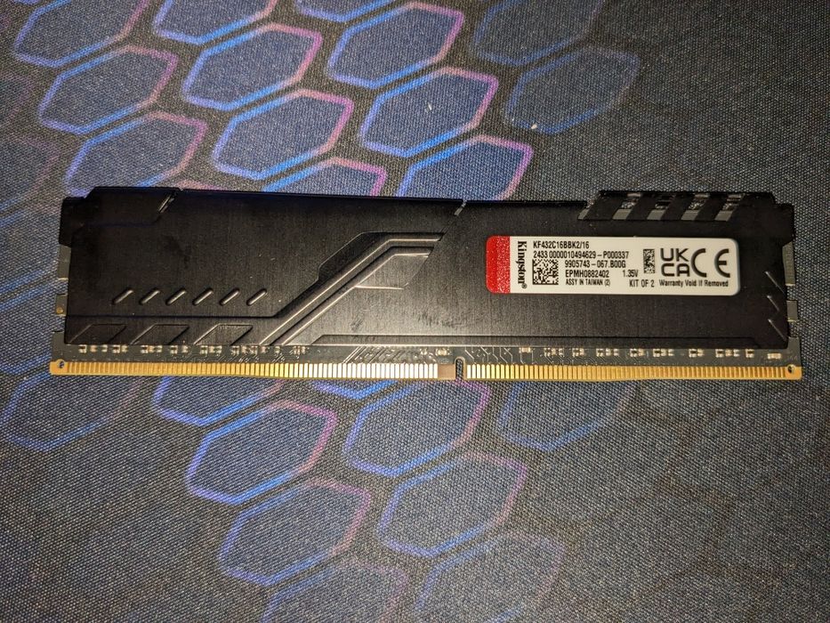 Kingston FURY 16 GB (2x8GB) DDR4 3200 MHz Beast Black (KF432C16BBK2/16