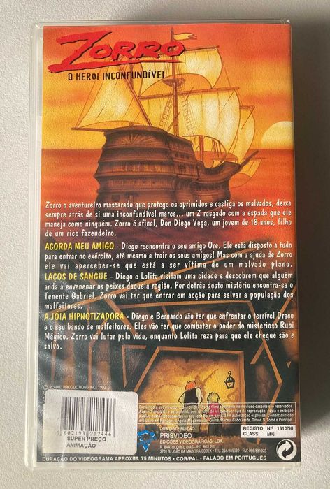 [VHS] Zorro: O Herói Inconfundível