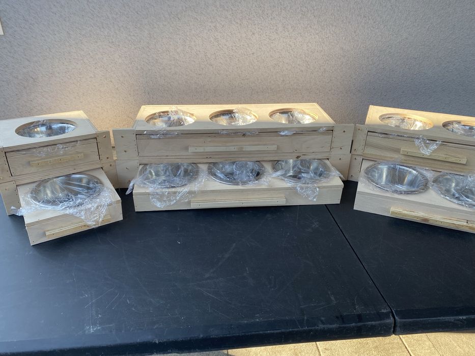 Karmidło podwójne wysuwane