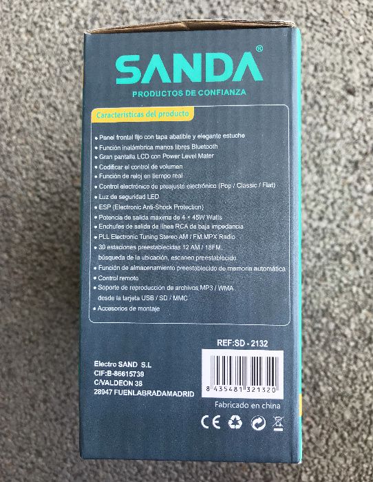 Auto Rádio Universal com Bluetooth / USB / Cartão SD / etc. - 1DIN