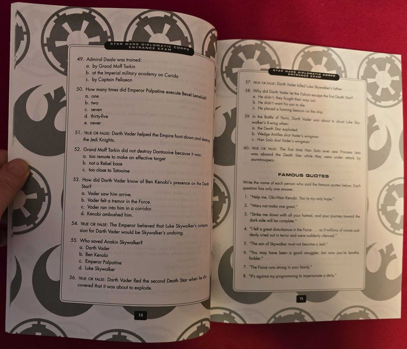 Star Wars - Diplomatic Corps Entrance Exam. 1997 rok.