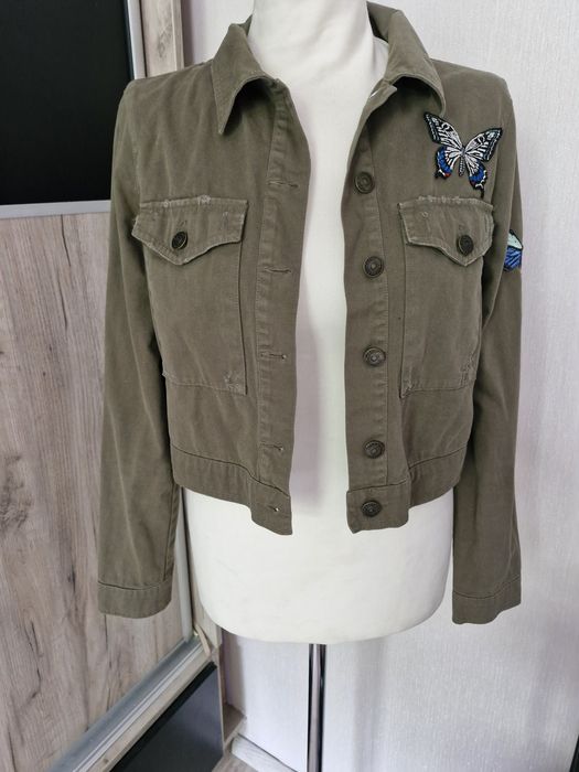 Zara Z1975 Denim  kurtka khaki 34 XS_36 S
Polecam świetną jeansowa kur