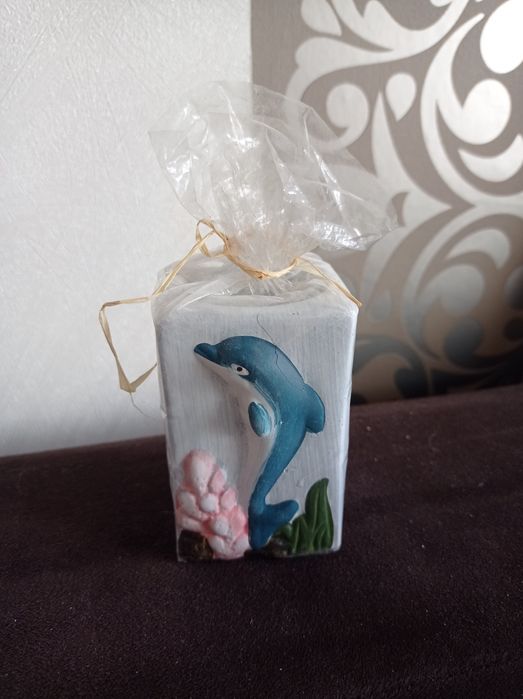 Świecznik na podgrzewacz delfin