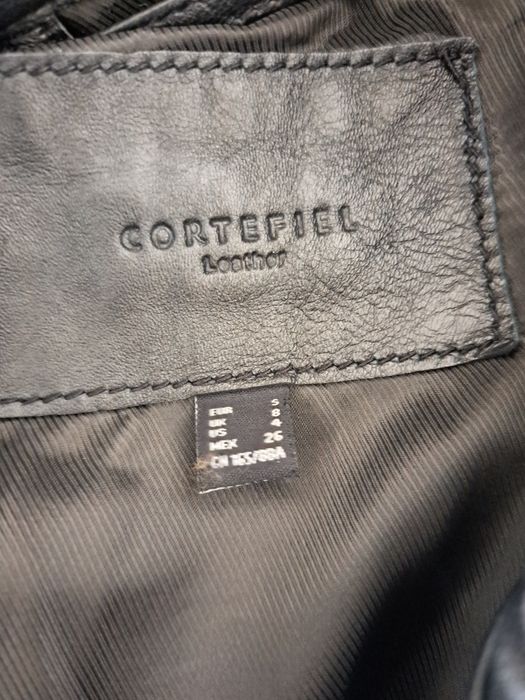 Casaco cortefiel S de pele preto