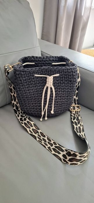 Torebka typu worek T-Shirt handmade (Żyrafa)